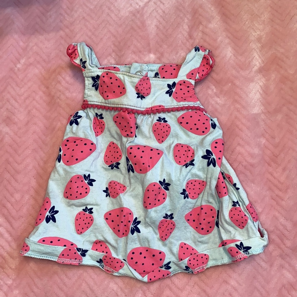 Carter’s strawberry 12 month dress/shirt